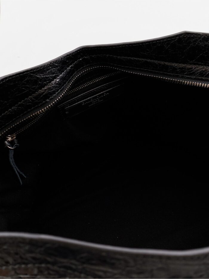Balenciaga Le City Medium Metallic Leather Handbag