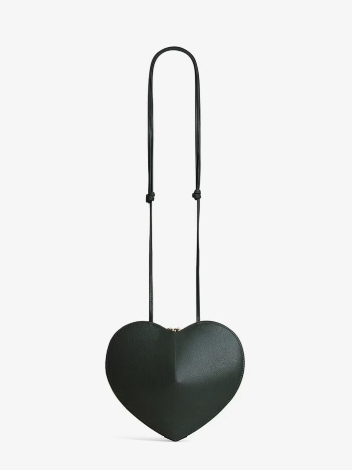 ALAIA Le Coeur Suede Crossbody Bag