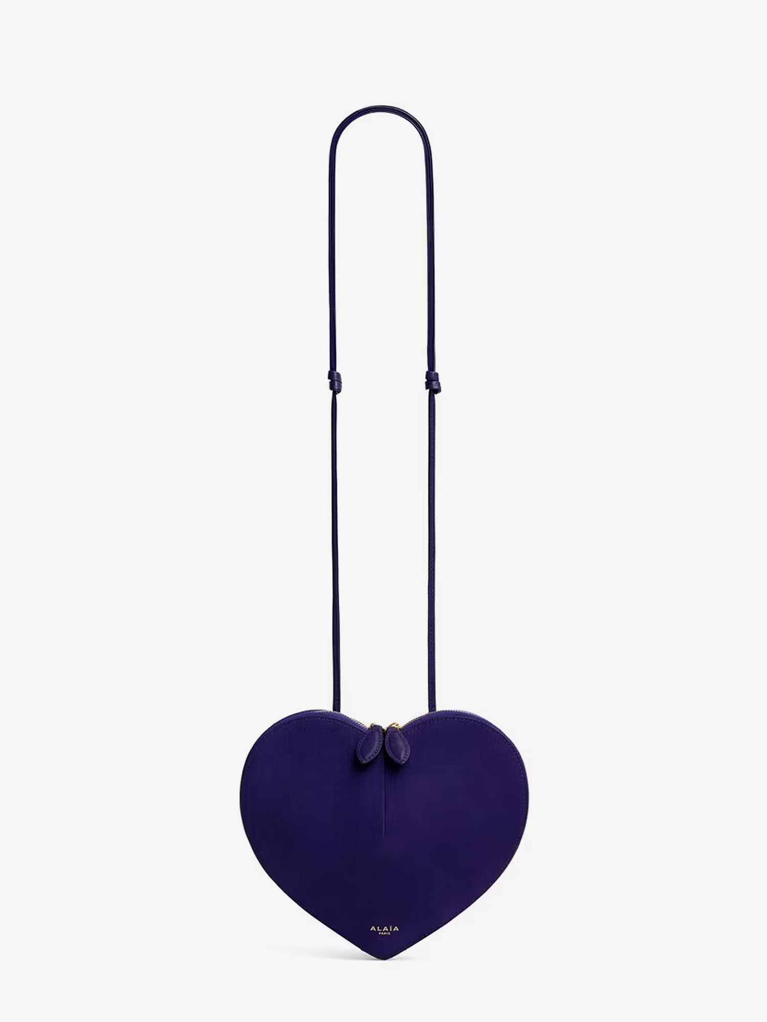 ALAIA Le Coeur Suede Crossbody Bag