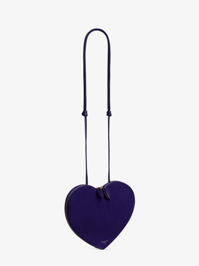 ALAIA Le Coeur Suede Crossbody Bag