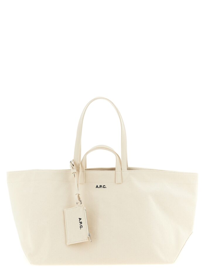 a.p.c. 'le drummer toile' large shopping bag A.P.C. 'Le Drummer Toile' Large Shopping Bag