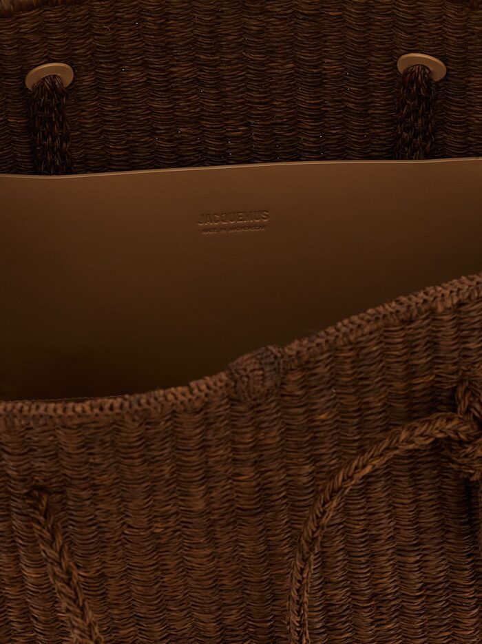 JACQUEMUS 'Le Grand Turismo Raphia' Shopping Bag