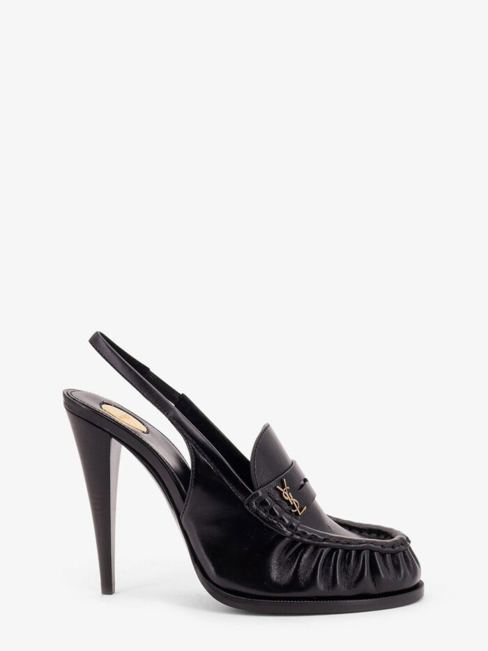 saint laurent le loafer 110 pumps with metal cassandre logo Saint Laurent Le Loafer 110 Pumps With Metal Cassandre Logo