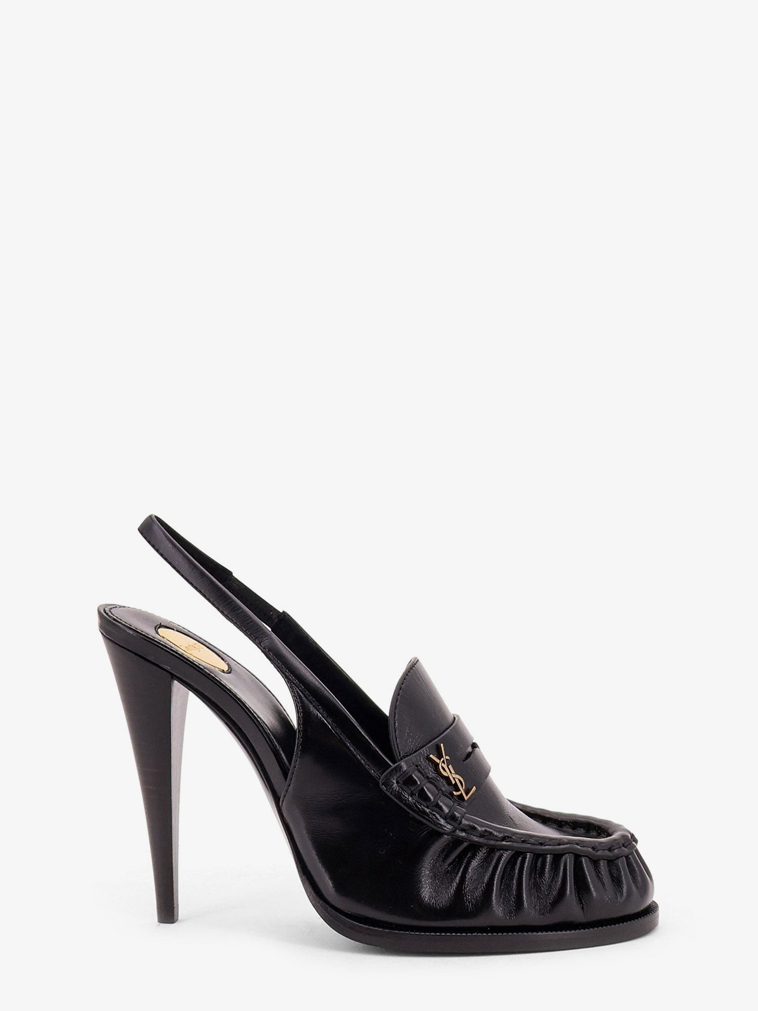 Saint Laurent Le Loafer 110 Pumps With Metal Cassandre Logo