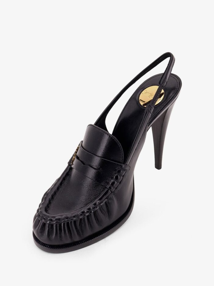 Saint Laurent Le Loafer 110 Pumps With Metal Cassandre Logo