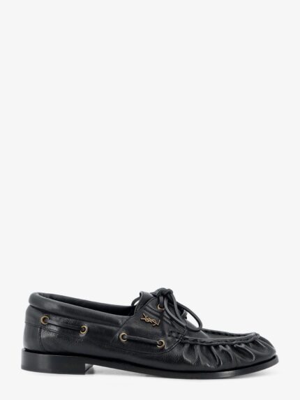 Saint Laurent Le Loafer Bateau Leather Loafers