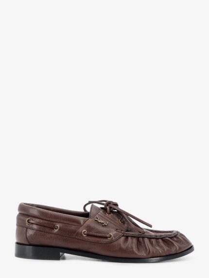 Saint Laurent Le Loafer Bateau Leather Loafers