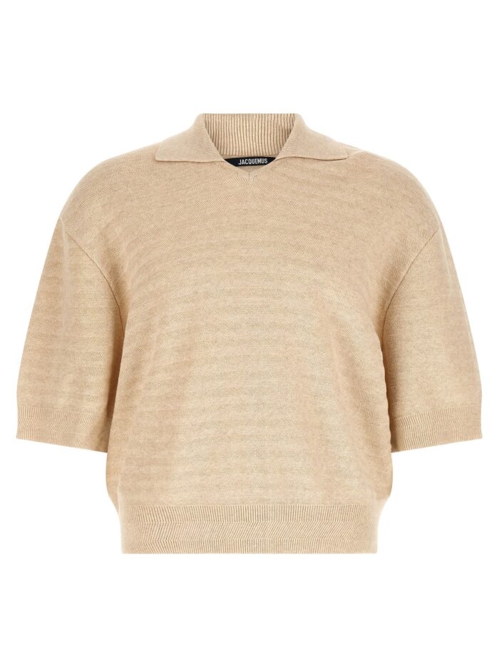 jacquemus 'le polo maille chevron' polo shirt JACQUEMUS 'Le Polo Maille Chevron' Polo Shirt