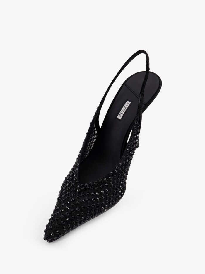LE SILLA Slingback Pumps With Rhinestones