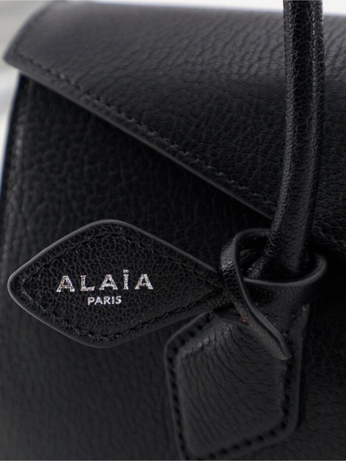 ALAIA Le Teckel Flap Leather Handbag