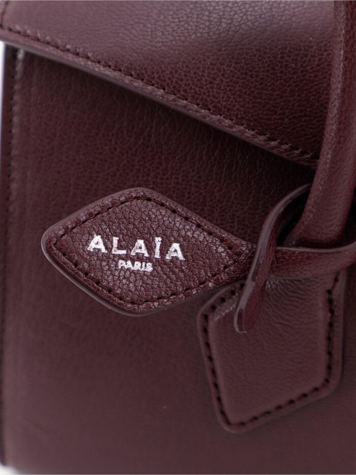 ALAIA Le Teckel Flap Leather Handbag
