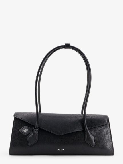 ALAIA Le Teckel Flap Leather Handbag