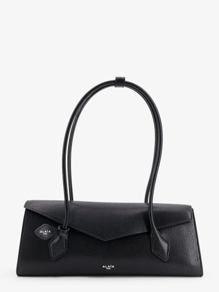ALAIA Le Teckel Flap Leather Handbag