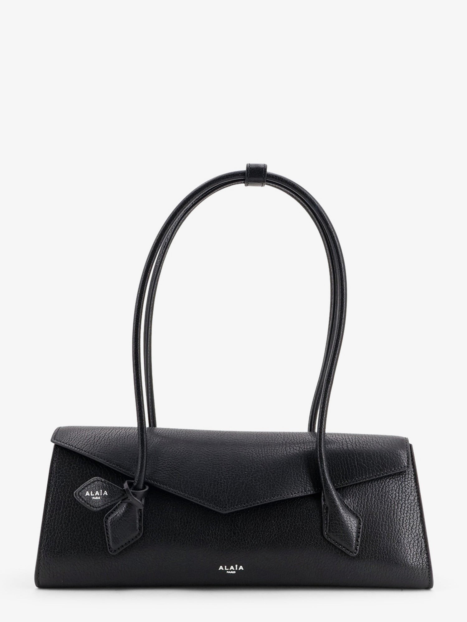 ALAIA Le Teckel Flap Leather Handbag