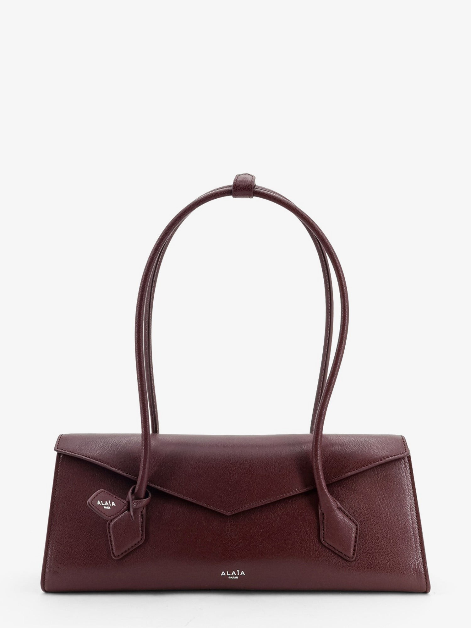 ALAIA Le Teckel Flap Leather Handbag