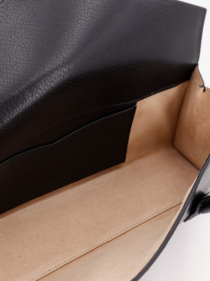 ALAIA Le Teckel Flap Leather Handbag