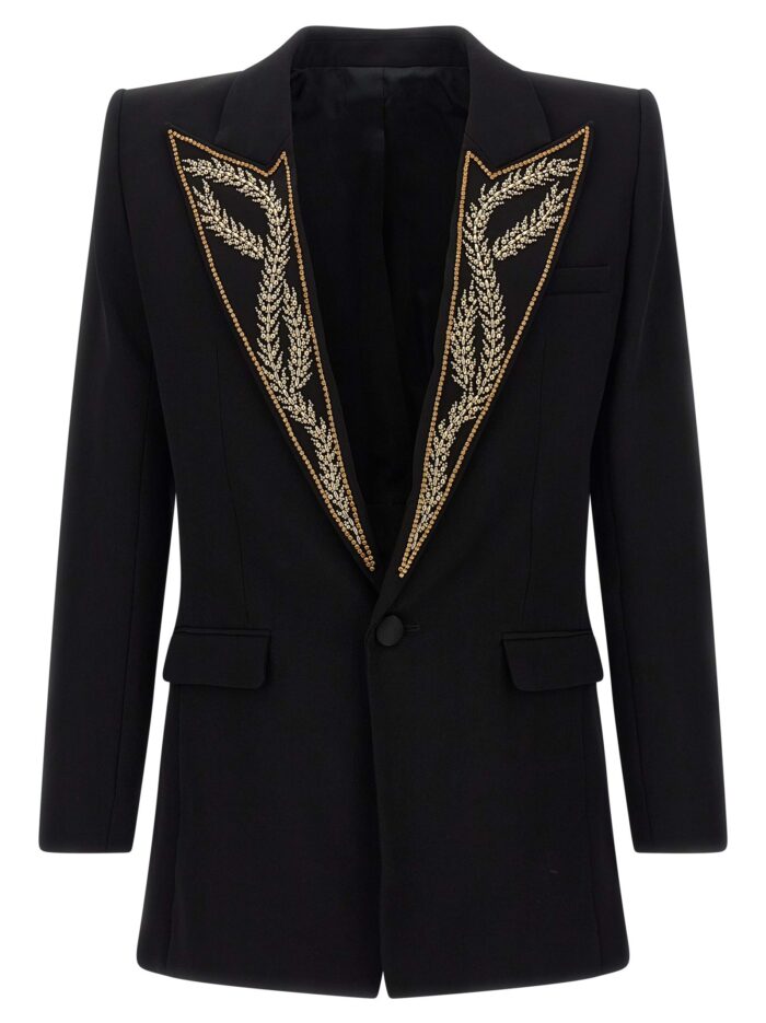 balmain leaf embroidery blazer Balmain Leaf Embroidery Blazer