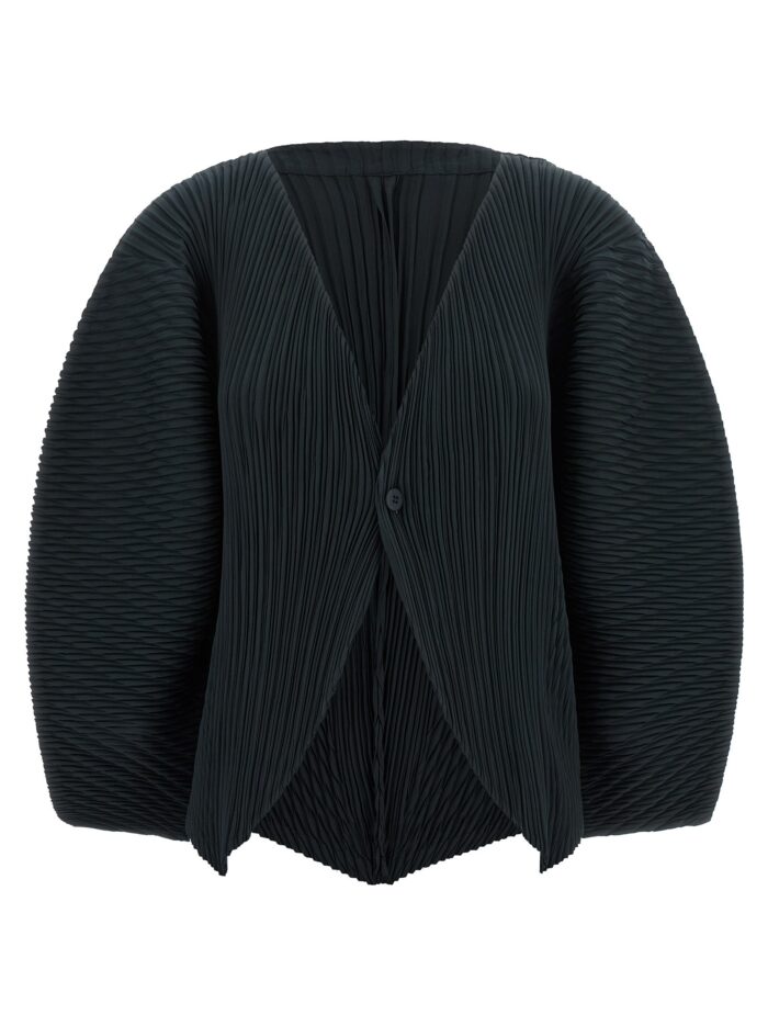 issey miyake 'leaf pleats' cardigan ISSEY MIYAKE 'Leaf Pleats' Cardigan