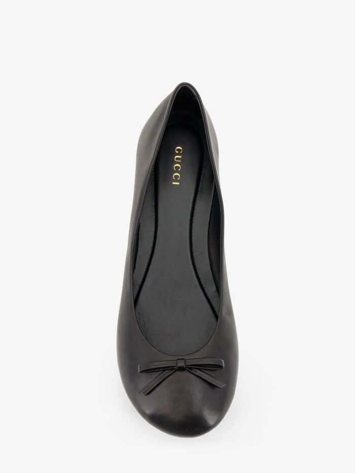 Gucci Leather And Bamboo Ballrinas