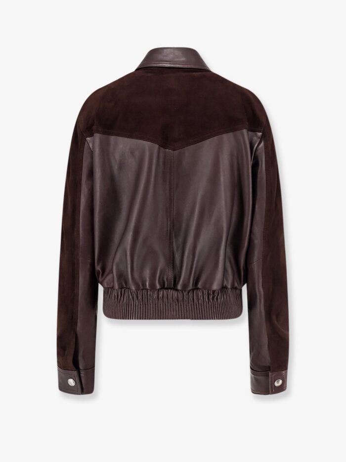 Versace Leather And Suede Jacket