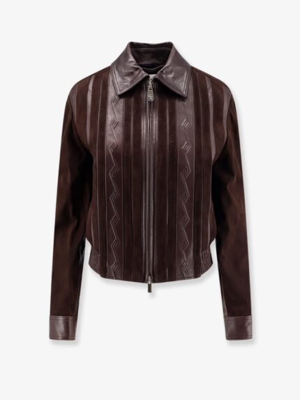 Versace Leather And Suede Jacket