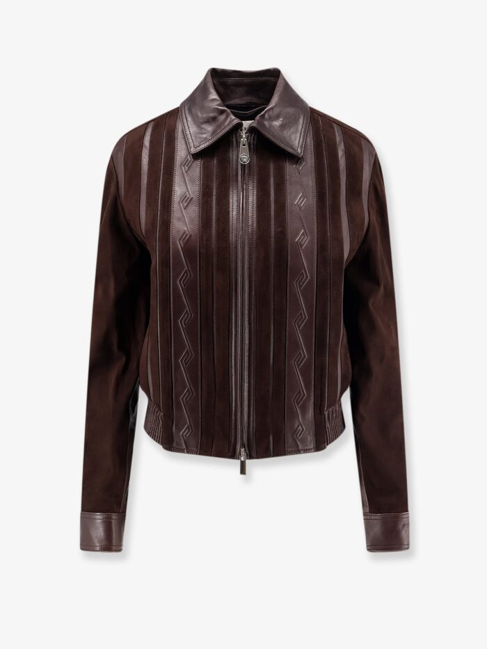 versace leather and suede jacket Versace Leather And Suede Jacket
