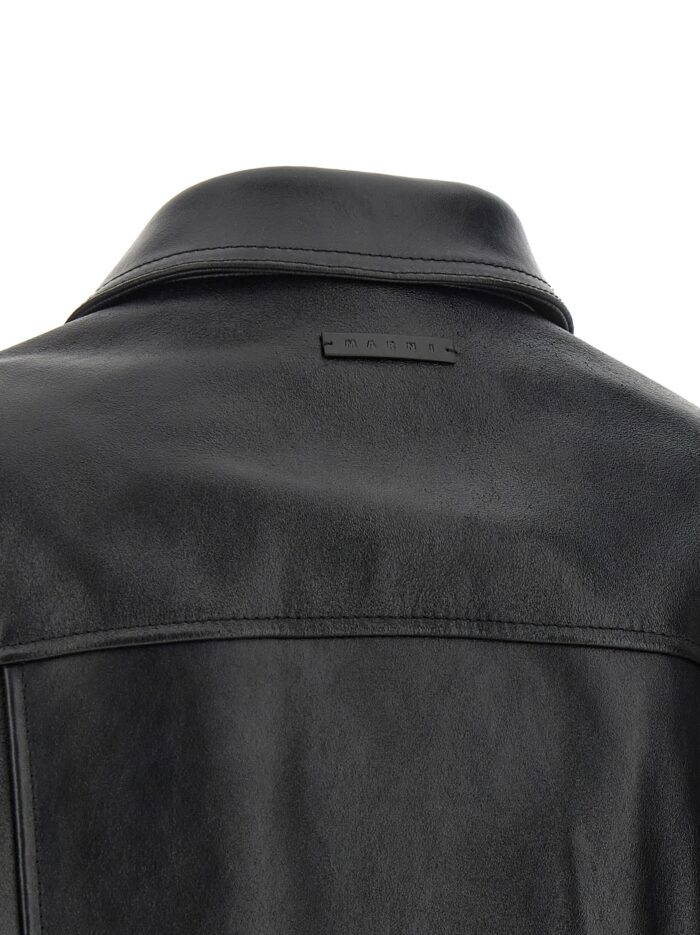 Marni Leather And Suede Jacket