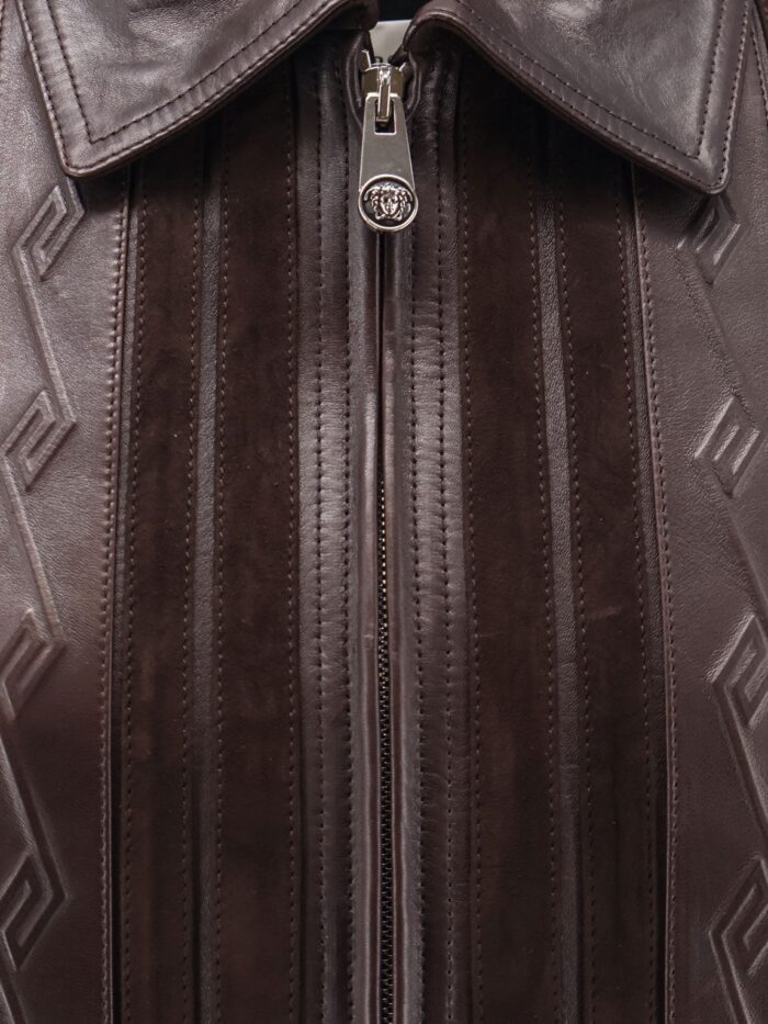 Versace Leather And Suede Jacket