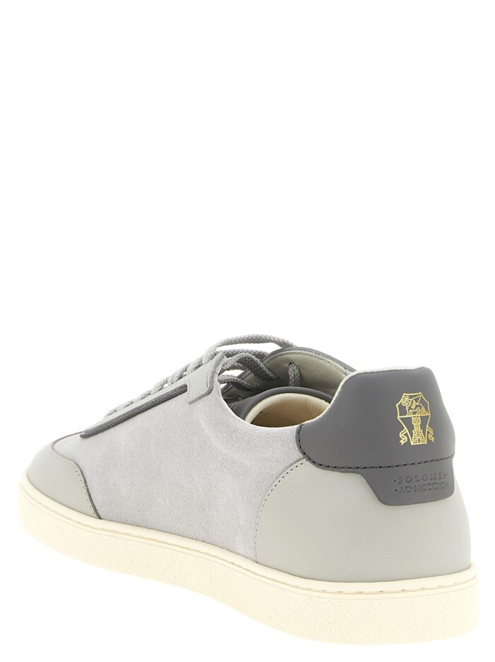 Brunello Cucinelli Leather And Suede Sneakers