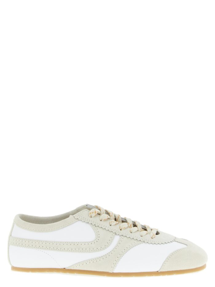 dries van noten leather and suede sneakers Dries Van Noten Leather And Suede Sneakers