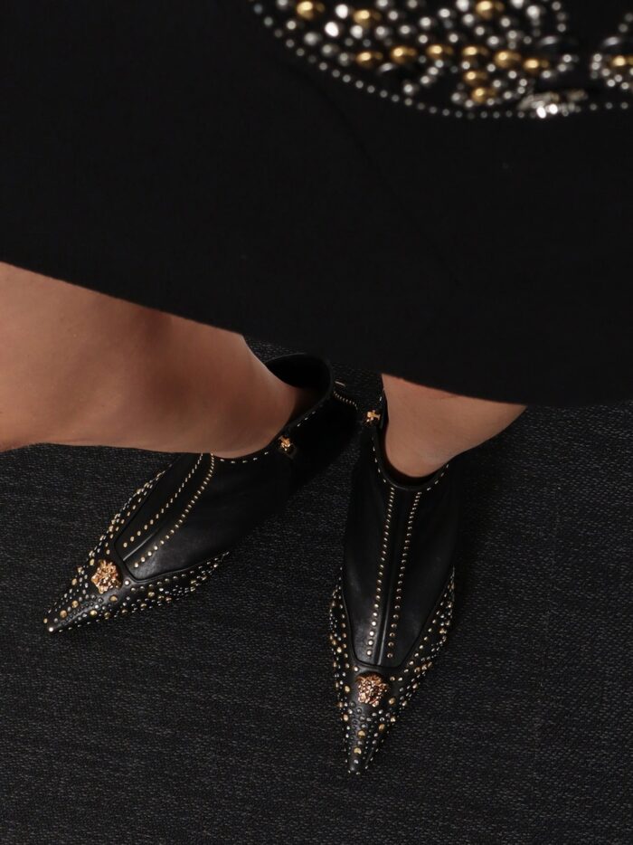 Versace Leather Ankle Boots