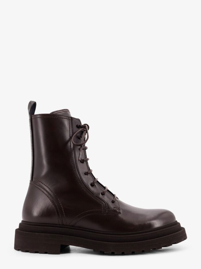 brunello cucinelli leather ankle boots Brunello Cucinelli Leather Ankle Boots