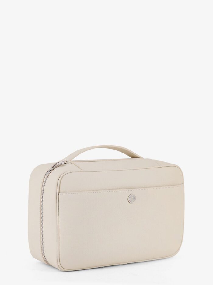 Brunello Cucinelli Leather Beauty Case With Metal Logo Detail
