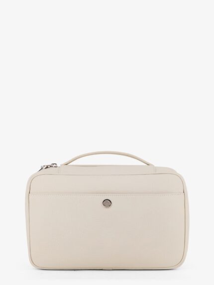 Brunello Cucinelli Leather Beauty Case With Metal Logo Detail