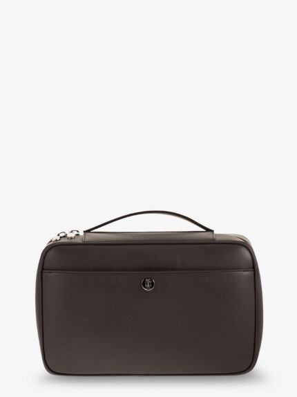 Brunello Cucinelli Leather Beauty Case With Metal Logo Detail