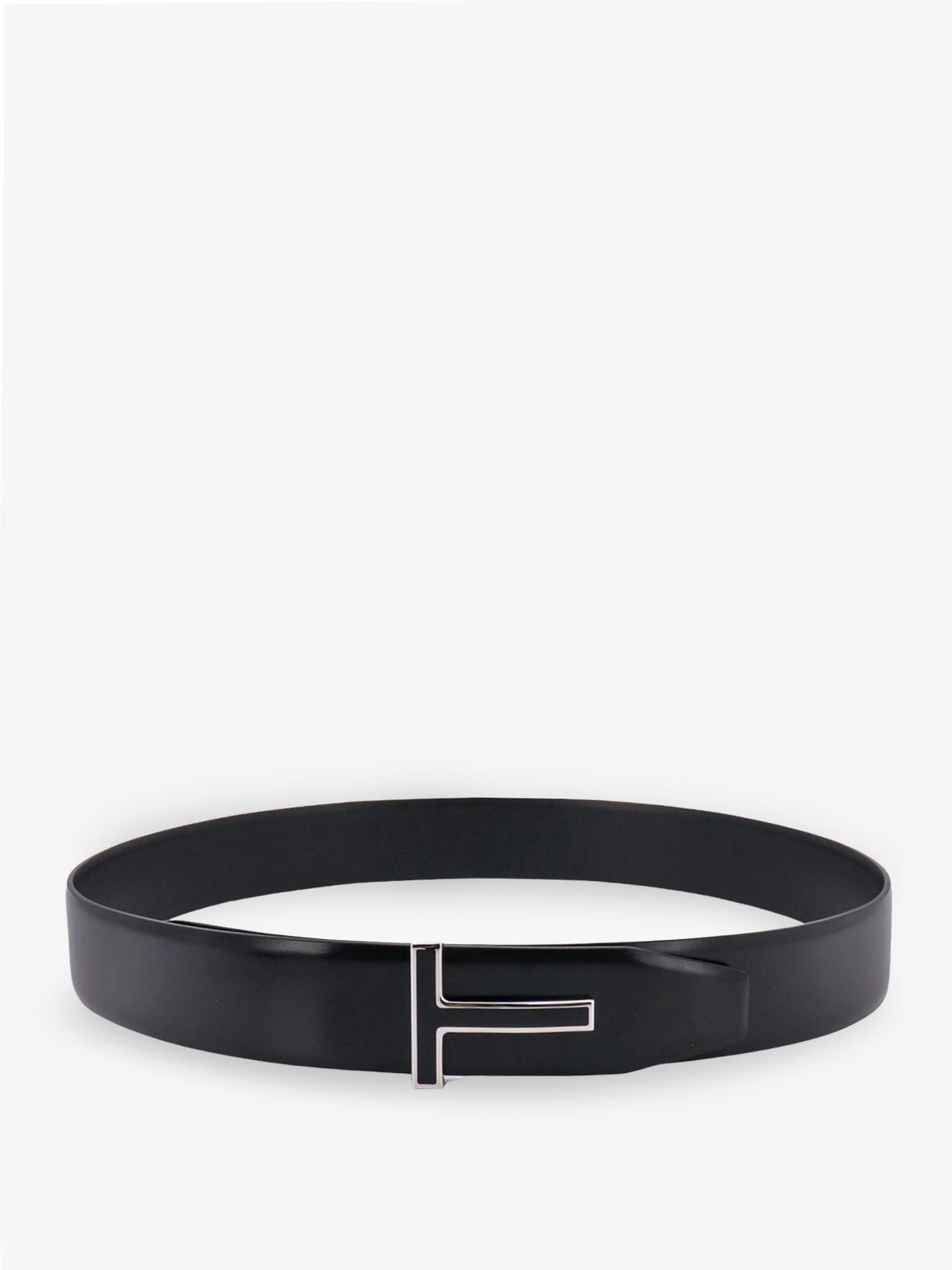 TOM FORD Leather Belt With Enameled Logo
