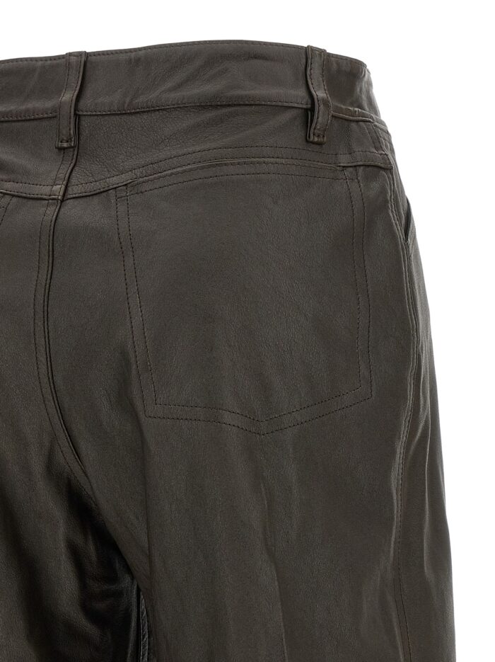 LEMAIRE Leather Bermuda Shorts
