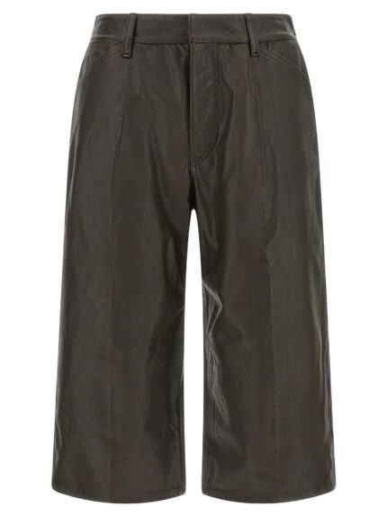 LEMAIRE Leather Bermuda Shorts