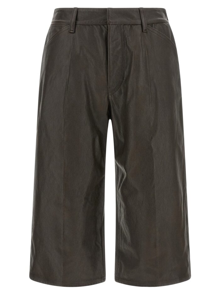 LEMAIRE Leather Bermuda Shorts