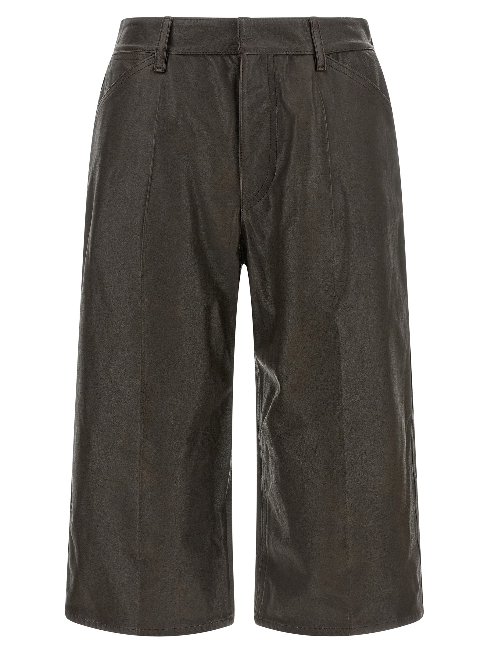 LEMAIRE Leather Bermuda Shorts