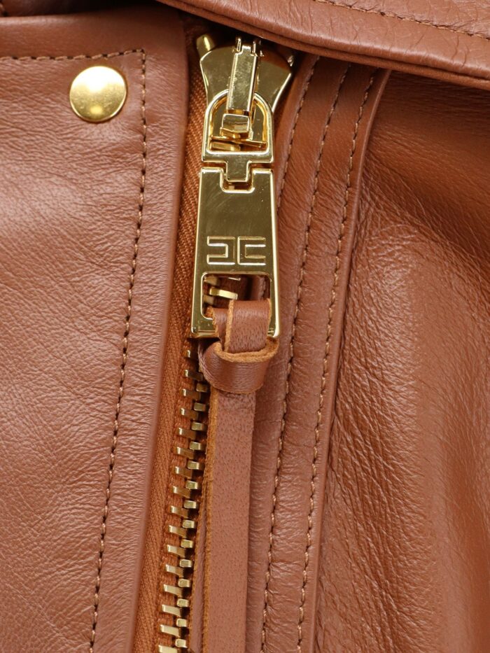 Elisabetta Franchi Leather Biker Jacket