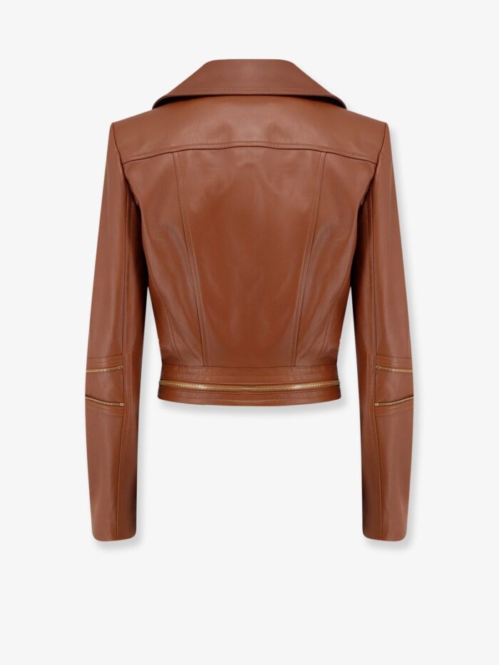 Elisabetta Franchi Leather Biker Jacket
