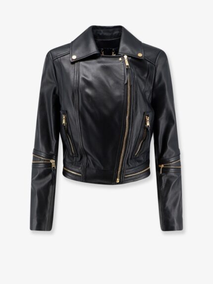 Elisabetta Franchi Leather Biker Jacket
