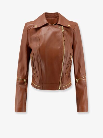 Elisabetta Franchi Leather Biker Jacket