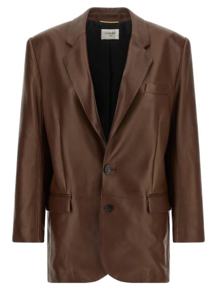Saint Laurent Leather Blazer