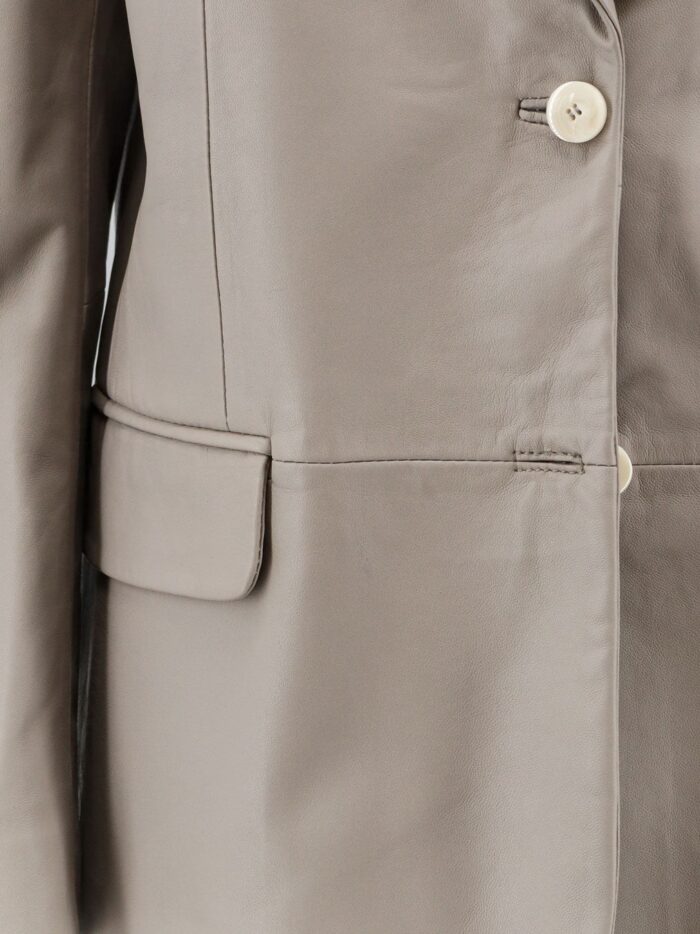 ALYSI Leather Blazer
