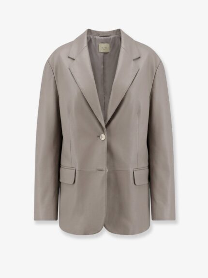 ALYSI Leather Blazer