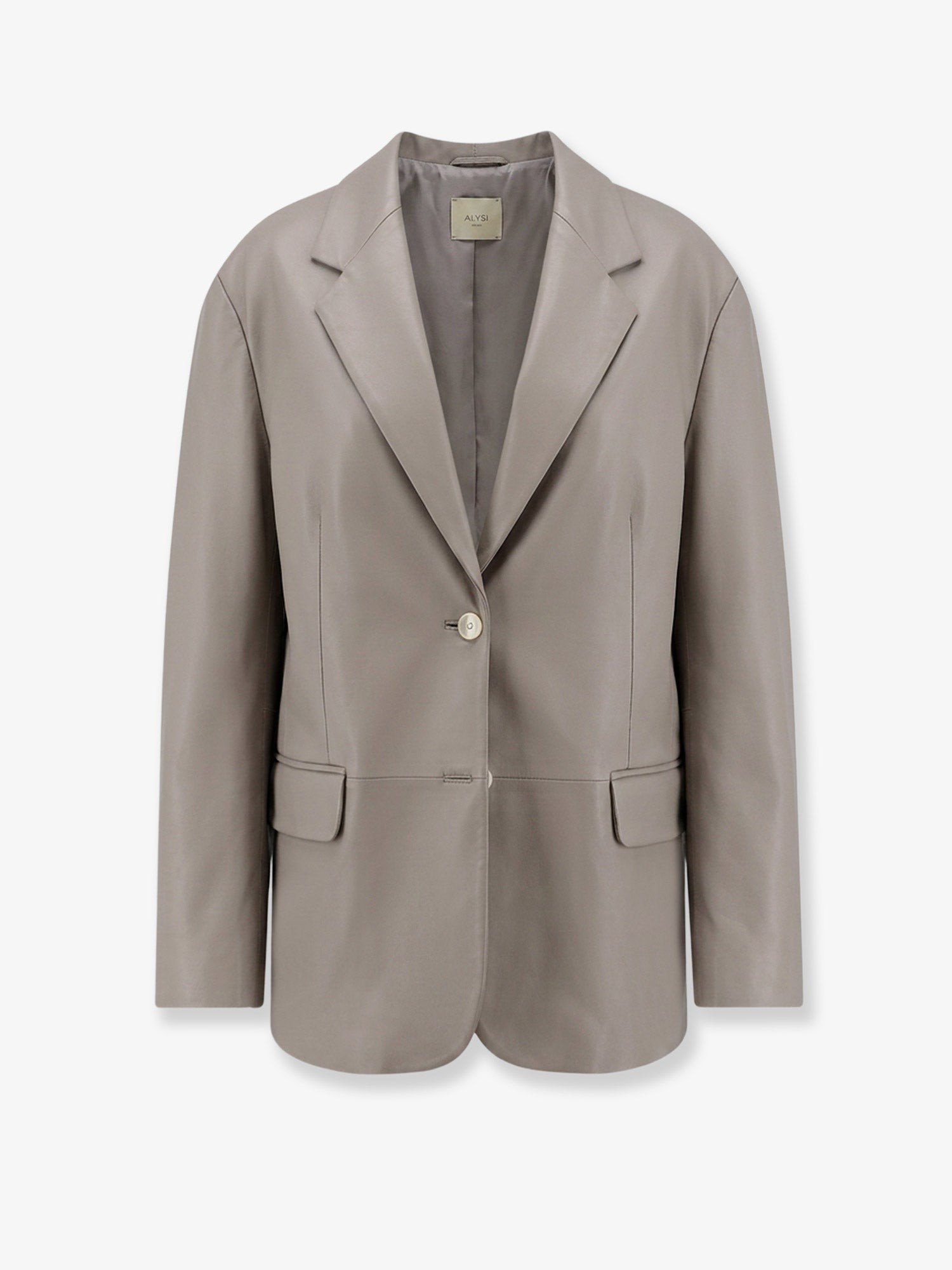 ALYSI Leather Blazer