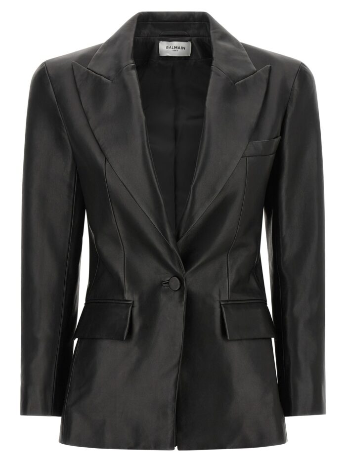 Balmain Leather Blazer