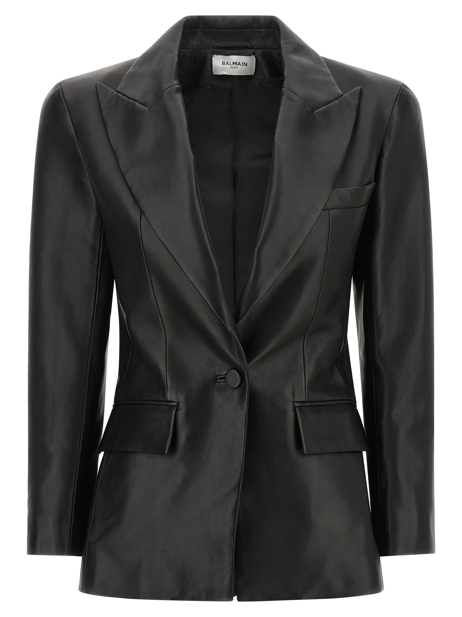 Balmain Leather Blazer